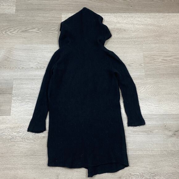 Zadig & Voltaire Cashmere Open Cardigan Hooded Women's M Goth Emo - Picture 3 of 7